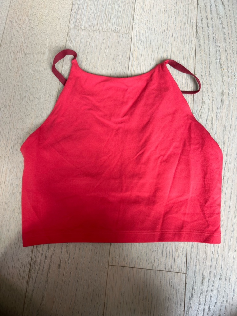 Athleta Red High-Neck Sports Bra Tank Top - Women